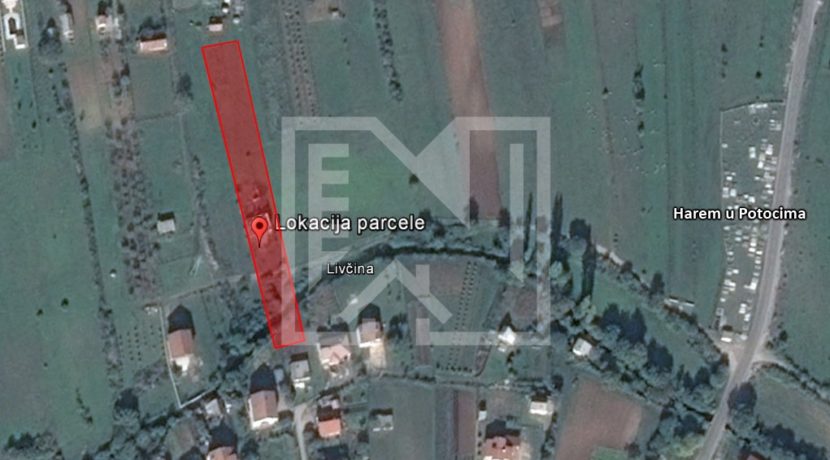 Zemljište sa ruševnom kućom Kutilivač lokacija