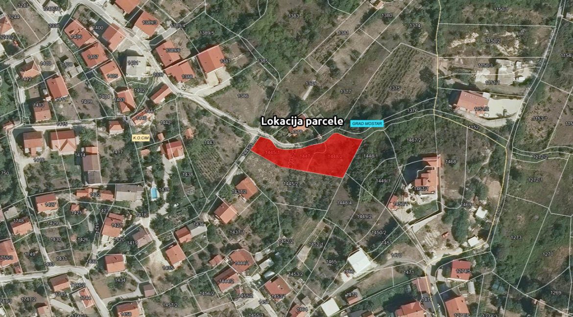 prodaja zemljišta u cimu mostar
