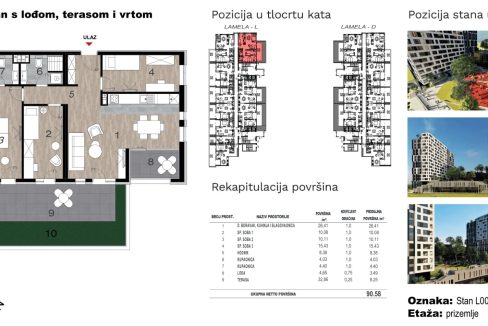 Prodaja stanova novogradnja mostar Trosoban Stan C2 Prizemlje